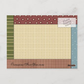 Carte Postale Les délices du pain d'épices (Dos)