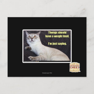 Carte Postale Les dents devraient avoir une limite de poids.