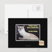 Carte Postale Les dents devraient avoir une limite de poids. (Devant / Derrière)