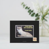 Carte Postale Les dents devraient avoir une limite de poids. (Debout devant)