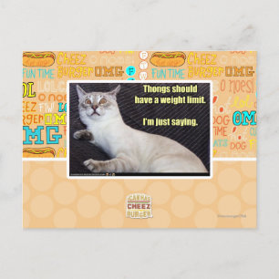 Carte Postale Les dents devraient avoir une limite de poids.