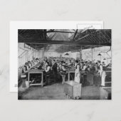 Carte Postale Les départements de fabrication de cigares (Devant / Derrière)