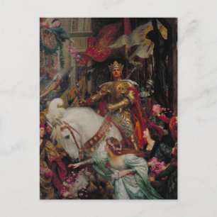 Carte Postale Les deux Couronnes par Sir Frank Bernard Dicksee