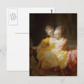 Carte Postale Les Deux Soeurs - Jean-Honoré Fragonard (Devant / Derrière)