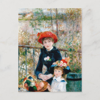 Carte Postale Les Deux Soeurs, Sur La Terrasse, Renoir