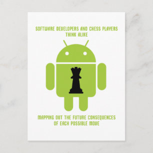 Carte Postale Les développeurs de logiciels Joueurs d'échecs pen