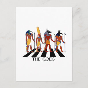 Carte Postale Les dieux d'Abbey Road