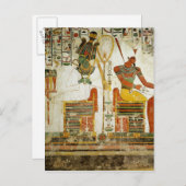 Carte Postale Les Dieux Osiris et Atum, de la Tombe de (Devant / Derrière)