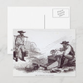 Carte Postale Les Diggers d'or australiens (Devant / Derrière)