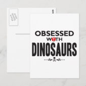 Carte Postale Les dinosaures obsédés (Devant / Derrière)