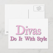 Carte Postale Les Divas Le Font Avec Style (Devant / Derrière)