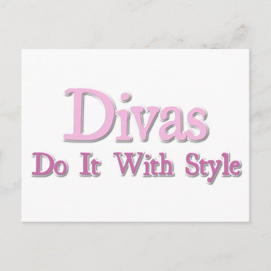 Carte Postale Les Divas Le Font Avec Style (Devant)