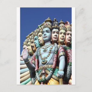 Carte Postale Les divinités hindoues Sri Srinivasa Perumal Templ
