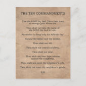Carte Postale Les dix commandements (Devant)