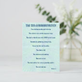 Carte Postale Les Dix Commandements Aqua Splash Postcard (Debout devant)
