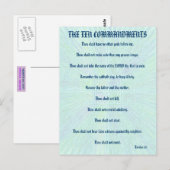 Carte Postale Les Dix Commandements Aqua Splash Postcard (Devant / Derrière)