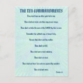 Carte Postale Les Dix Commandements Aqua Splash Postcard (Devant)