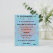 Carte Postale Les Dix Commandements "Expressions extérieures" (Debout devant)