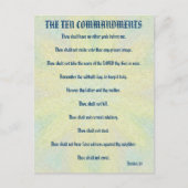 Carte Postale Les Dix Commandements Pastel Floral (Devant)