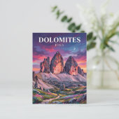 Carte Postale Les Dolomites Italie (Debout devant)