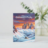 Carte Postale Les Dolomites Italie (Debout devant)