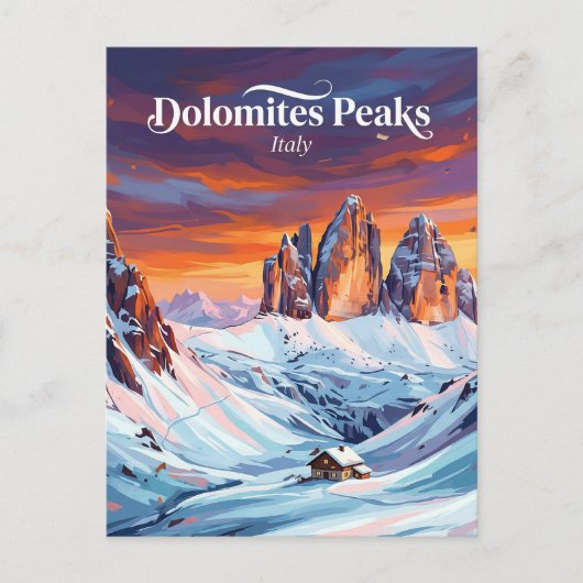 Carte Postale Les Dolomites Italie (Devant)