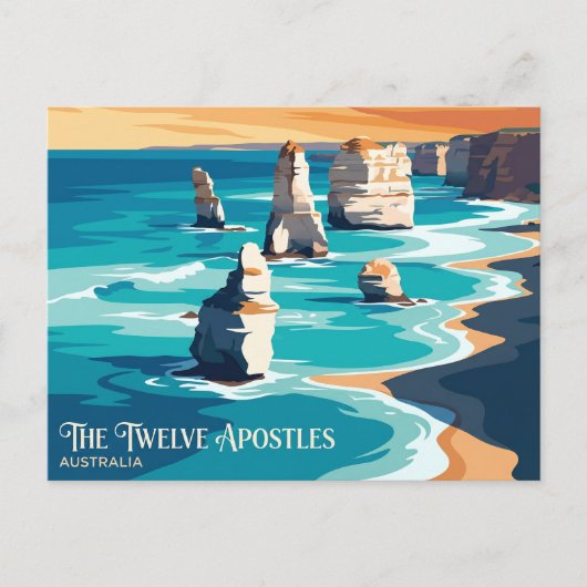 Carte Postale Les Douze Apôtres Australie (Devant)