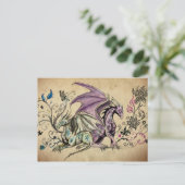 Carte Postale Les dragons fleuris - (Debout devant)