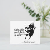 Carte Postale Les droits des animaux du Mahatma Gandhi (Debout devant)