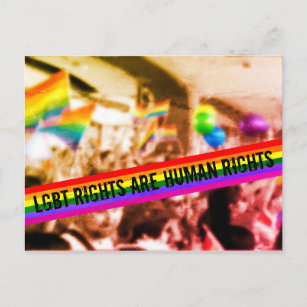 Carte Postale Les droits LGBT sont la Parade de la Fierté des Dr