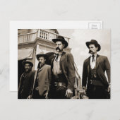 Carte Postale Les Earps et Doc Holliday Tombstone (Devant / Derrière)