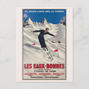 Carte Postale Les Eaux-Bonnes France Poster vintage 1935