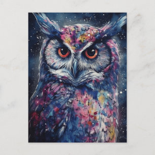 Carte Postale Les éclaboussures de peinture à l'aquarelle du hib