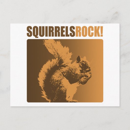 Carte Postale Les écureuils Rock ! (Devant)