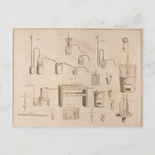 Carte Postale Les éléments de la chimie