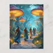 Carte Postale Les elfes champignons (Devant)