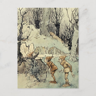 Carte Postale "Les elfes dans le bois" par Arthur Rackham