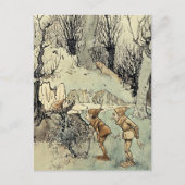 Carte Postale "Les elfes dans le bois" par Arthur Rackham (Devant)