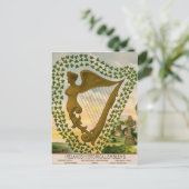 Carte Postale Les emblèmes historiques de l'Irlande (Debout devant)