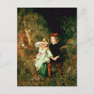 Carte Postale Les enfants dans le bois