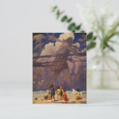 Carte Postale Les Enfants de Sea Clouds, Le Géant par N.C. Wyeth (Debout devant)
