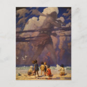 Carte Postale Les Enfants de Sea Clouds, Le Géant par N.C. Wyeth (Devant)