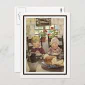 Carte Postale Les enfants disent grâce par Jessie Willcox Smith (Devant / Derrière)