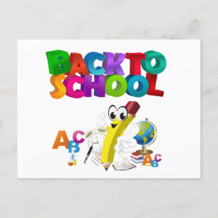 Carte Postale Les enfants rentrent à l'école