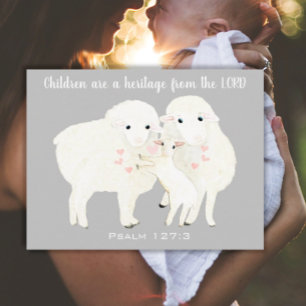 Carte Postale Les enfants sont un héritage du SEIGNEUR
