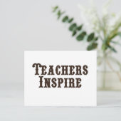 Carte Postale Les enseignants inspirent (Debout devant)