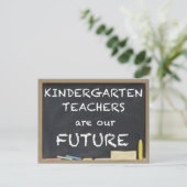 CARTE POSTALE LES ENSEIGNANTS KINDERGARTEN SONT NOTRE AVENIR (Debout devant)