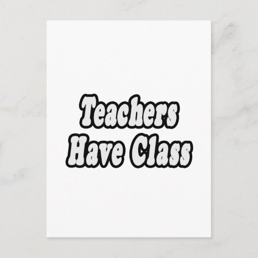 Carte Postale Les Enseignants Ont Une Classe (Devant)