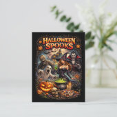 Carte Postale Les épouvantails d'Halloween (Debout devant)