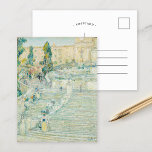 Carte Postale Les Escaliers Espagnols, Rome | Childe Hassam<br><div class="desc">Les escaliers espagnols,  Rome (1897) | Oeuvre originale du peintre impressionniste américain Childe Hassam (1859-1935). Utilisez les outils de conception pour ajouter du texte personnalisé ou personnaliser l'image.</div>